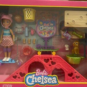 BARBIE CHELSEA SKATEBOARDING DOLL